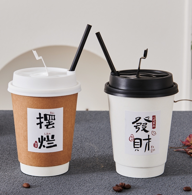 湖北双层奶茶杯定做