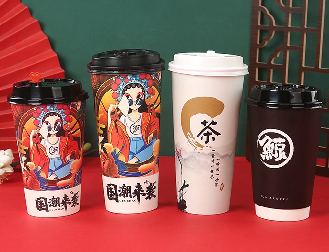 湖北22盎司奶茶杯定做
